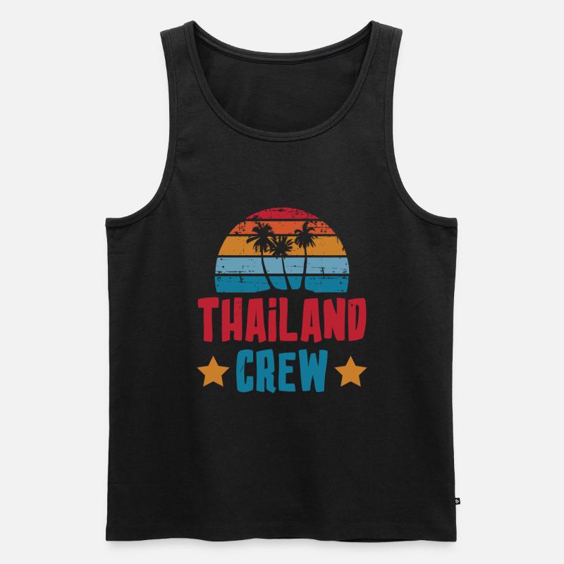 Thailand Crew - Männer Premium Bio Tank Top - Schwarz