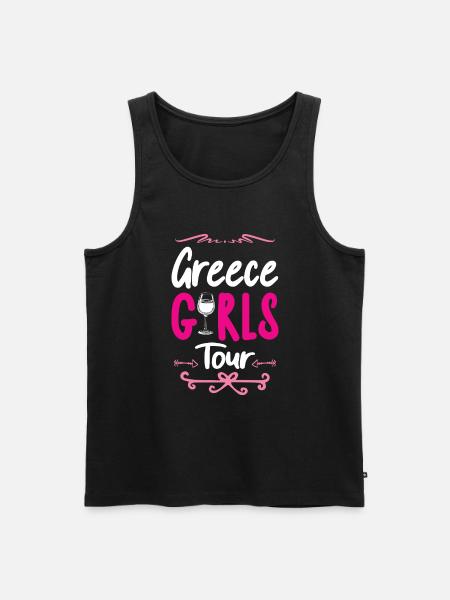 Greece Girls Tour - Men's Premium Organic Tank Top - black