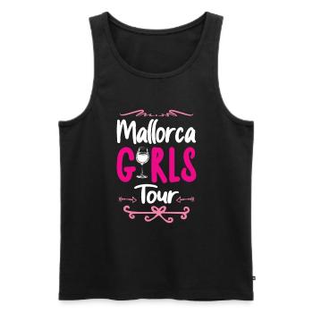 Mallorca Girls Tour - Men's Premium Organic Tank Top - black - Front - Michal (187cm)