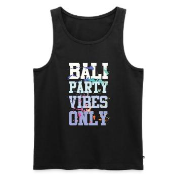 Bali Party Vibes - Männer Premium Bio Tank Top - Schwarz - Vorne - Michal (187cm)