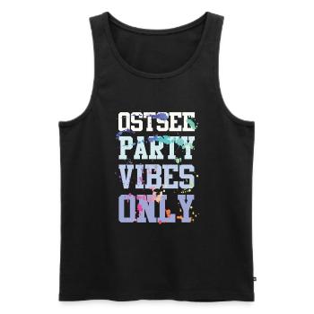 Ostsee Party Vibes - Männer Premium Bio Tank Top - Schwarz - Vorne - Michal (187cm)