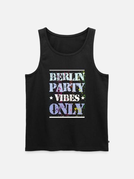 Berlin Party Vibes - Men's Premium Organic Tank Top - black