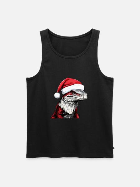 LizardChristmas Animal Head Lizard - Men's Premium Organic Tank Top - black