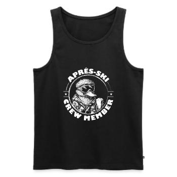 Ente Apres Ski Team Spruch - Männer Premium Bio Tank Top - Schwarz - Vorne - AI Model Male 178 light (178cm)