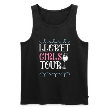 Lloret De Mar Girls Tour Coeur - Débardeur bio Premium Homme - noir - Devant - Michal (187cm)