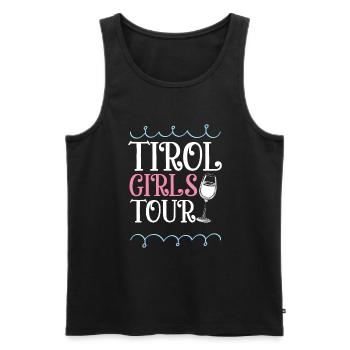Tyrol Girls Tour Heart - Men's Premium Organic Tank Top - black - Front - Michal (187cm)