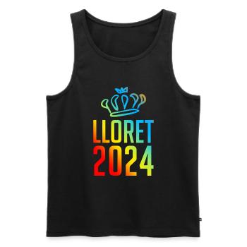 Lloret De Mar 2024 Bunt - Männer Premium Bio Tank Top - Schwarz - Vorne - Michal (187cm)