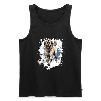 Kangal Dog Soccer Sports Team - Men's Premium Organic Tank Top - black - Front - Michal (187cm)