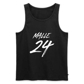 Malle 24 Mallorca 2024 - Débardeur bio Premium Homme - noir - Devant - Michal (187cm)