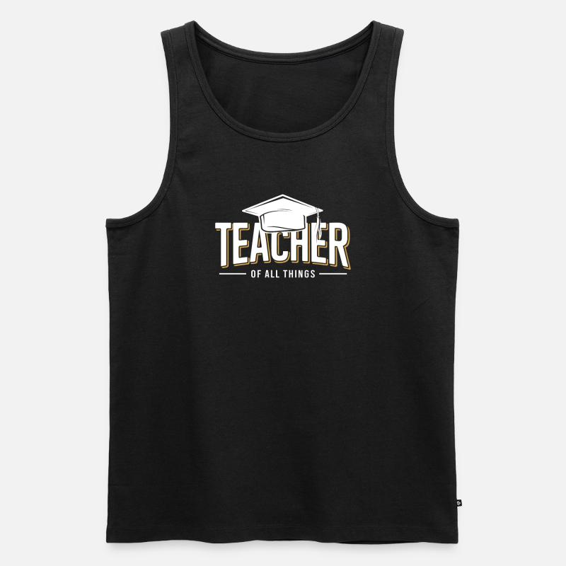 Enseignant Enseignant École Profession - Débardeur bio Premium Homme - noir