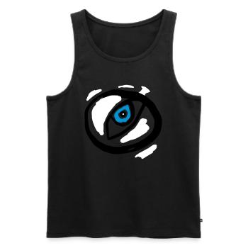 Oeil - Symbolisme - Débardeur bio Premium Homme - noir - Devant - Michal (187cm)