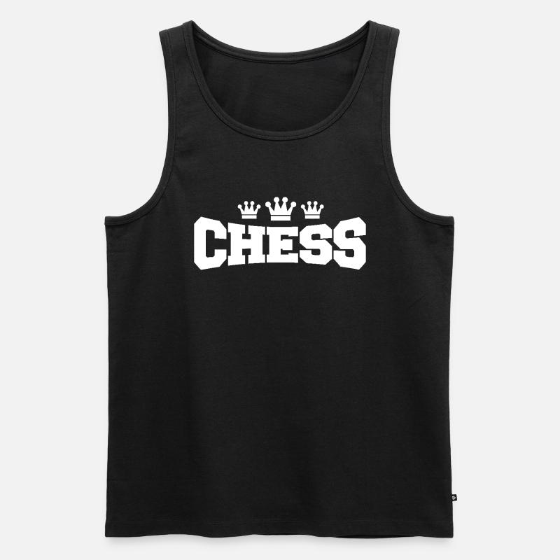 Chess Schach Spruch Zitat - Männer Premium Bio Tank Top - Schwarz