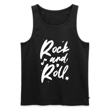 Rock and roll - Débardeur bio Premium Homme - noir - Devant - Michal (187cm)