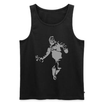 Demonstration Revolution - Männer Premium Bio Tank Top - Schwarz - Vorne - AI Model Male 178 light (178cm)