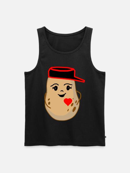 Hearty Potato Potato Vegetable Fantasy - Men's Premium Organic Tank Top - black