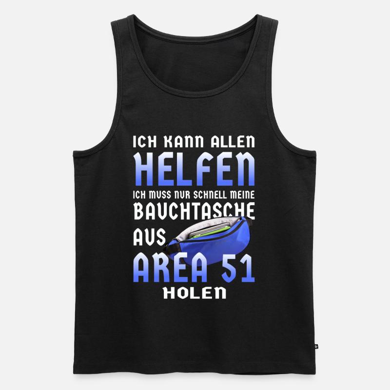 Meine Bauchtasche - Männer Premium Bio Tank Top - Schwarz