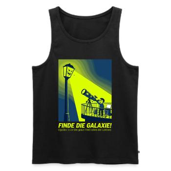 Lichtverschmutzung Astronomie Teleskop Humor Desig - Männer Premium Bio Tank Top - Schwarz - Vorne - AI Model Male 178 light (178cm)
