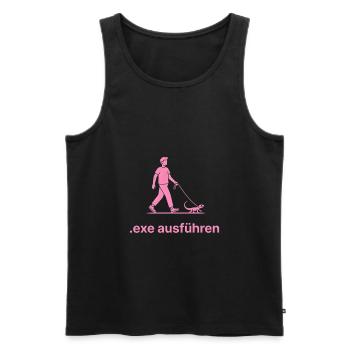 .EXE ausführen – Lustiges Informatiker Shirt pink - Männer Premium Bio Tank Top - Schwarz - Vorne - Michal (187cm)