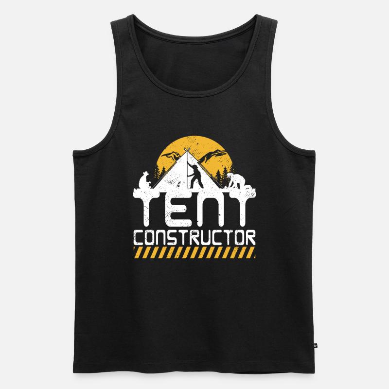 Constructeur de tentes - Débardeur bio Premium Homme - noir