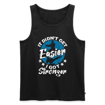Die Kopfschmerzen, die du fühlst, sind mein Fuß - Männer Premium Bio Tank Top - Schwarz - Vorne - AI Model Male 178 light (178cm)