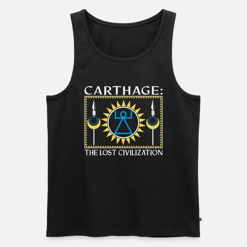 Karthago: Die verlorene Zivilisation - Männer Premium Bio Tank Top - Schwarz