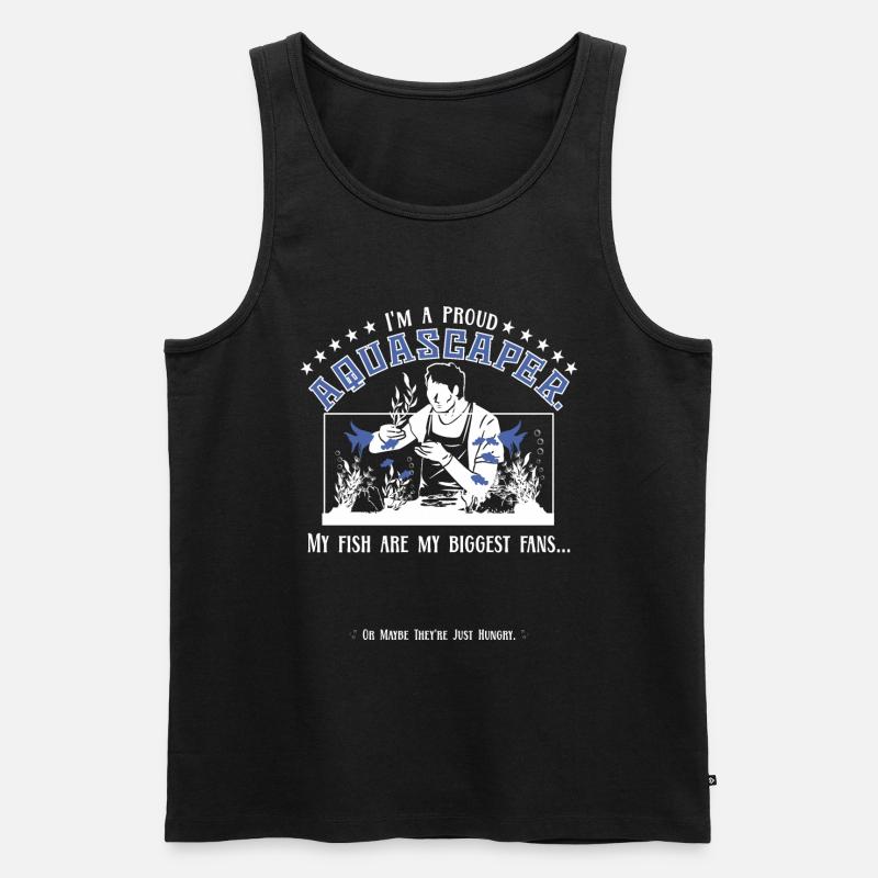 Ich bin ein stolzer Aquascaper - Männer Premium Bio Tank Top - Schwarz