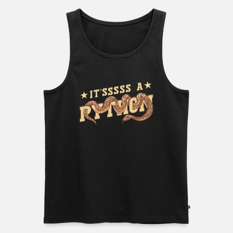 It'sssss a Python - Men's Premium Organic Tank Top - black