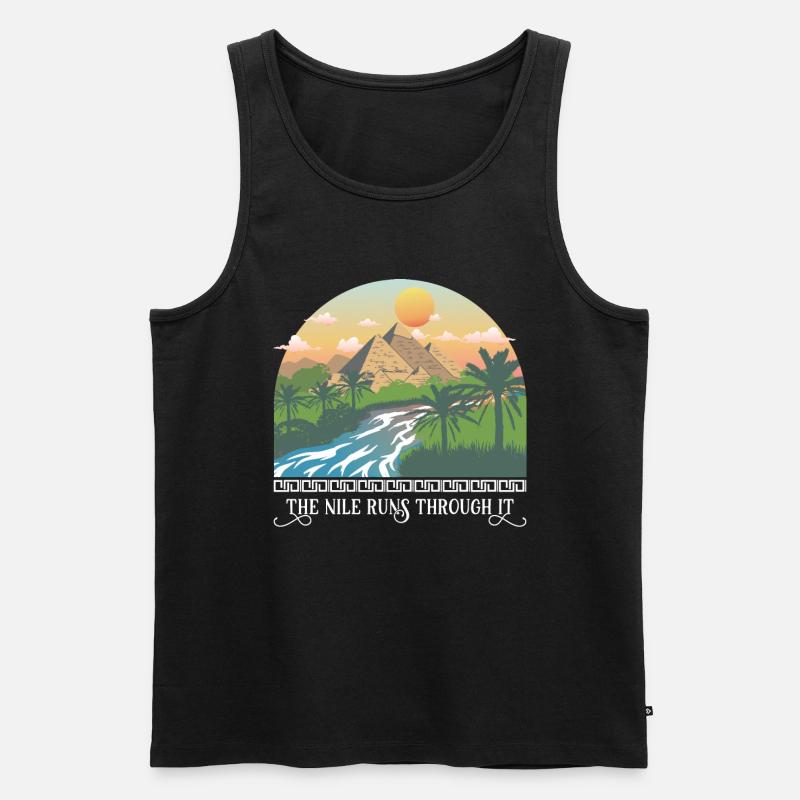 Die Läufe durch ihn - Männer Premium Bio Tank Top - Schwarz
