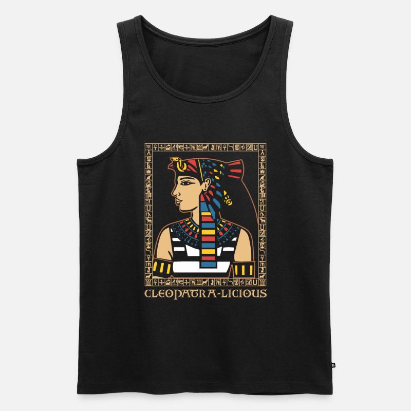 Kleopatra-Licious - Männer Premium Bio Tank Top - Schwarz