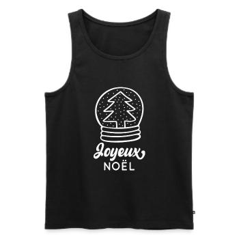 Joyeux Noël - Débardeur bio Premium Homme - noir - Devant - Michal (187cm)