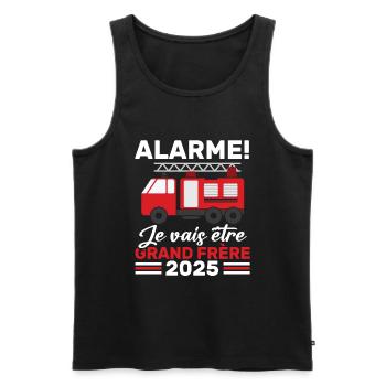 Ich werde Big Brother 2025 / Zukunft Big Brother - Männer Premium Bio Tank Top - Schwarz - Vorne - Michal (187cm)