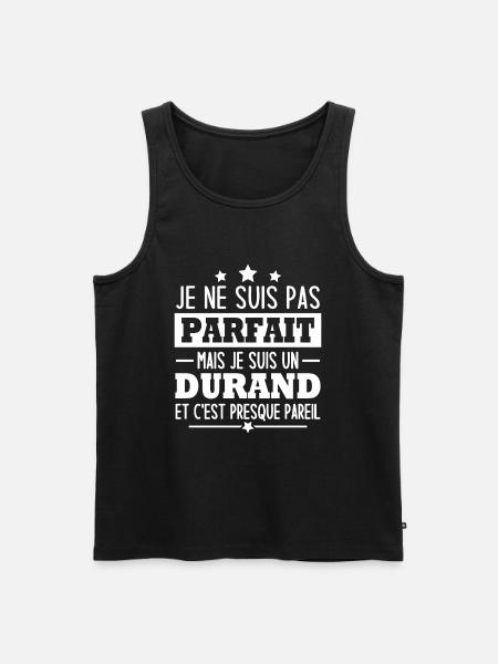 Je suis un durand - Débardeur bio Premium Homme - noir