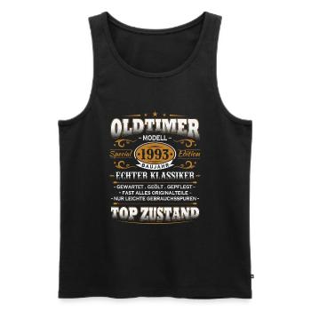 Oldtimer Baujahr 1993 Jahrgang Geburtstag Geschenk - Männer Premium Bio Tank Top - Schwarz - Vorne - Michal (187cm)