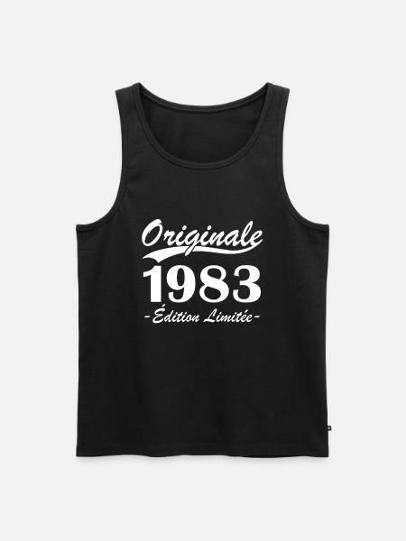 Originale 1983 édition limitée - Débardeur bio Premium Homme - noir