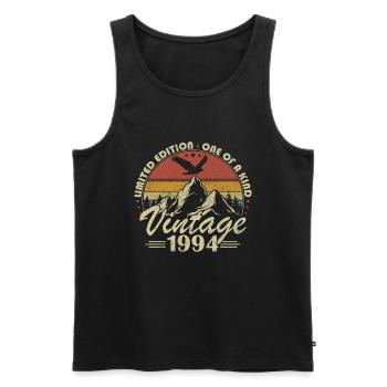 Vintage 1994 Cadeau Anniversaire Née en 1994 - Débardeur bio Premium Homme - noir - Devant - Michal (187cm)
