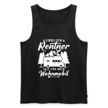 Endlich rentner zeit für mein wohnmobil - Männer Premium Bio Tank Top - Schwarz - Vorne - Michal (187cm)