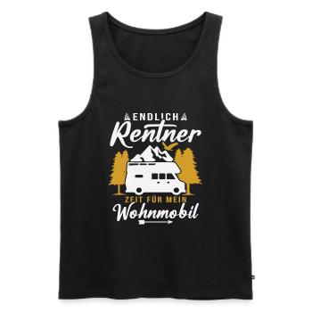 Endlich rentner zeit für mein wohnmobil - Männer Premium Bio Tank Top - Schwarz - Vorne - Michal (187cm)