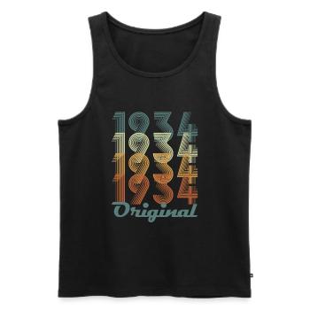 Original 1934 Vintage Cadeau Anniversaire - Débardeur bio Premium Homme - noir - Devant - Michal (187cm)