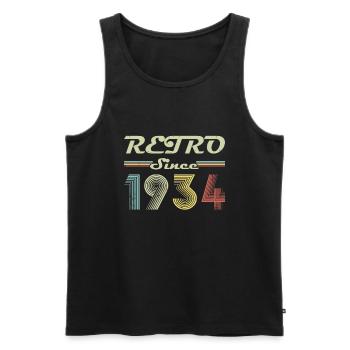 Retro seit 1934 Geburtstagsgeschenk - Männer Premium Bio Tank Top - Schwarz - Vorne - AI Model Male 178 light (178cm)