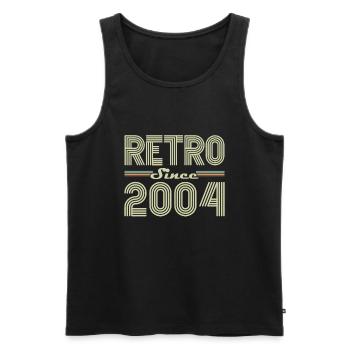 Rétro Depuis 2004 Vintage Cadeau d Anniversaire - Débardeur bio Premium Homme - noir - Devant - Michal (187cm)