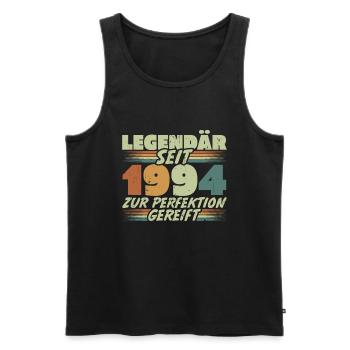 Legendär seit 1994 Jahrgang Geburtstag Geschenk - Männer Premium Bio Tank Top - Schwarz - Vorne - AI Model Male 178 light (178cm)