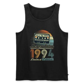Legendary Since 1994 Vintage Birthday Gift - Men's Premium Organic Tank Top - black - Front - AI Model Male 178 light (178cm)