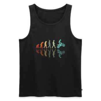 Motocross Entwicklung - Männer Premium Bio Tank Top - Schwarz - Vorne - AI Model Male 178 light (178cm)
