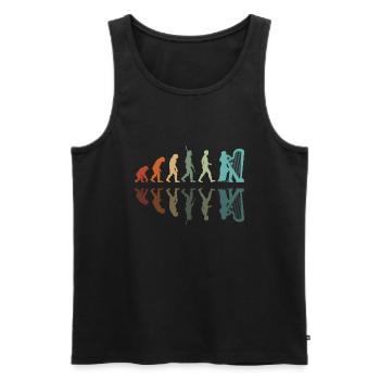 Entwicklung des Harfenspielers - Männer Premium Bio Tank Top - Schwarz - Vorne - AI Model Male 178 light (178cm)