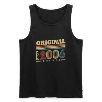 Original Since 2006 Vintage Gift Birthday - Men's Premium Organic Tank Top - black - Front - Michal (187cm)