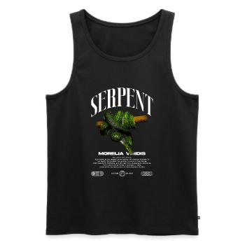 Green Tree Python Modern Reptile Keeper Streetwear - Débardeur bio Premium Homme - noir - Devant - Michal (187cm)