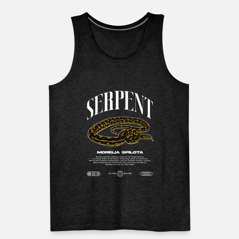 Carpet Python Modern Reptile Keeper Streetwear Men's Premium Organic Tank Top