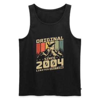 Original 2004 Vintage Retro Birthday Gift - Men's Premium Organic Tank Top - black - Front - Michal (187cm)