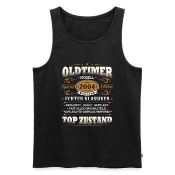 Vintage Car Year 2004 Vintage Birthday Gift - Men's Premium Organic Tank Top - black - Front - Michal (187cm)