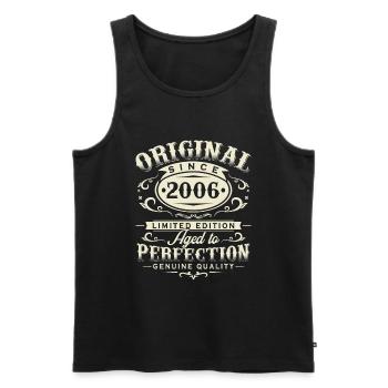 Original 2006 Retro Geburtstag Geschenk - Männer Premium Bio Tank Top - Schwarz - Vorne - Michal (187cm)